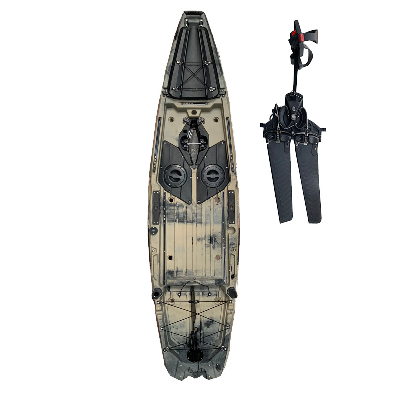 Fishing Kayak Pedal Drive - ซีโร่ 2019 2020 เรือคายัค/แคนูตกปลาแบบโรโตโมลด์ 10 ฟุต