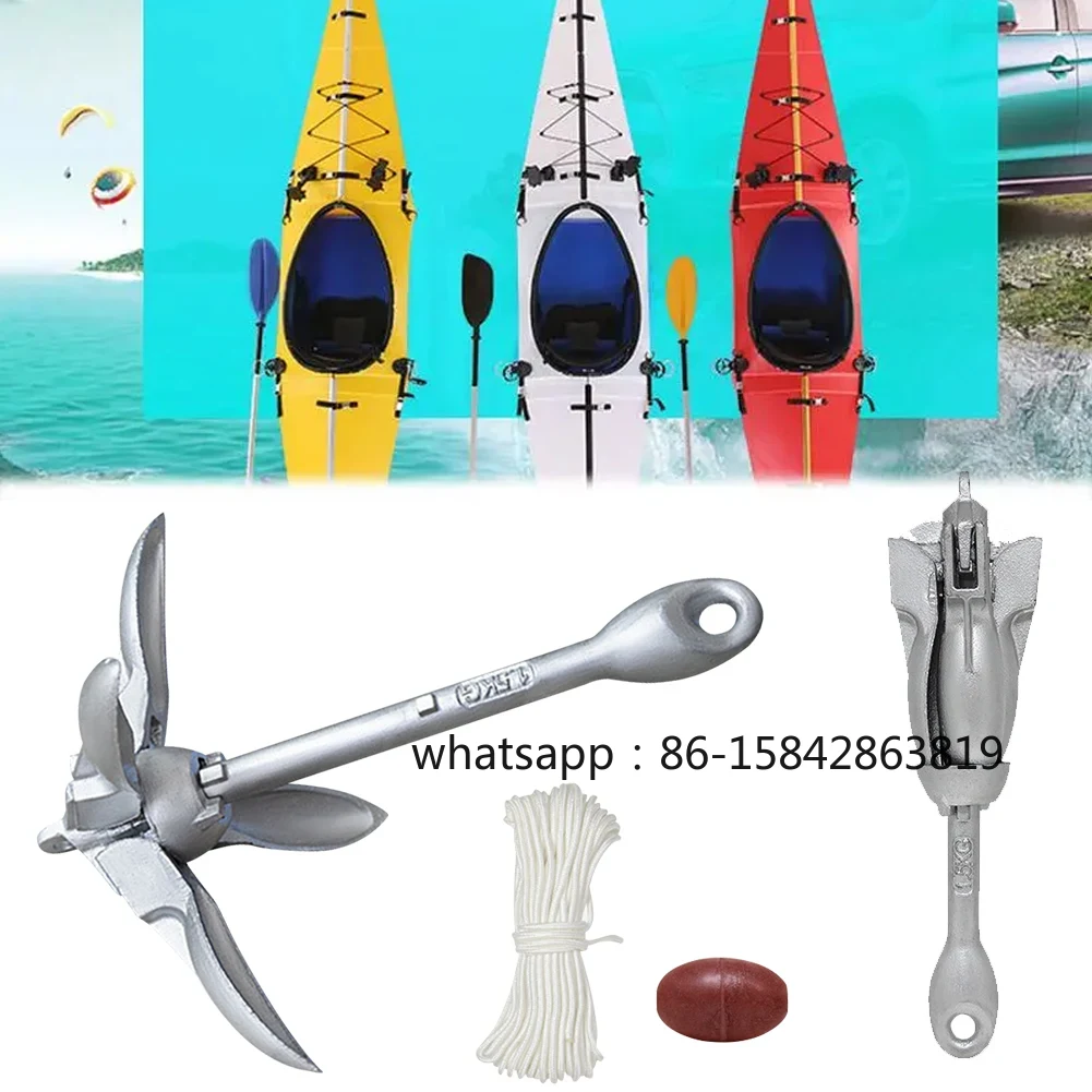 สมอพับได้สแตนเลส 0.7 กก. 1.5 ก - Fishing Kayak Anchor บทวิจารณ์และราคา