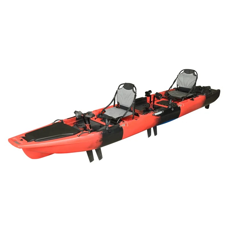 เรือคายัคแบบนั่งบน 2 ที่นั่ง ข - Fishing Kayak Pedal Drive บทวิจารณ์และราคา