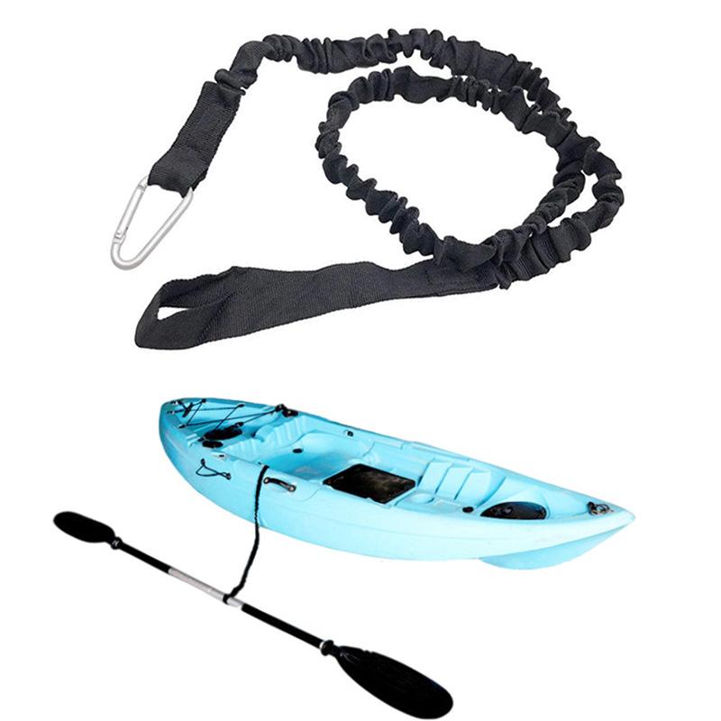 สายรัดคันเบ็ดแบบยืดหยุ่นปรับได - Fishing Kayak Paddle Leash บทวิจารณ์และราคา
