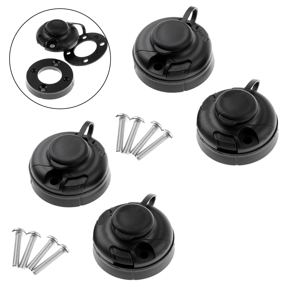 ฐานยึดคันเบ็ดตกปลา ABS สีดำ 4  - Fishing Kayak Rod Holder บทวิจารณ์และราคา